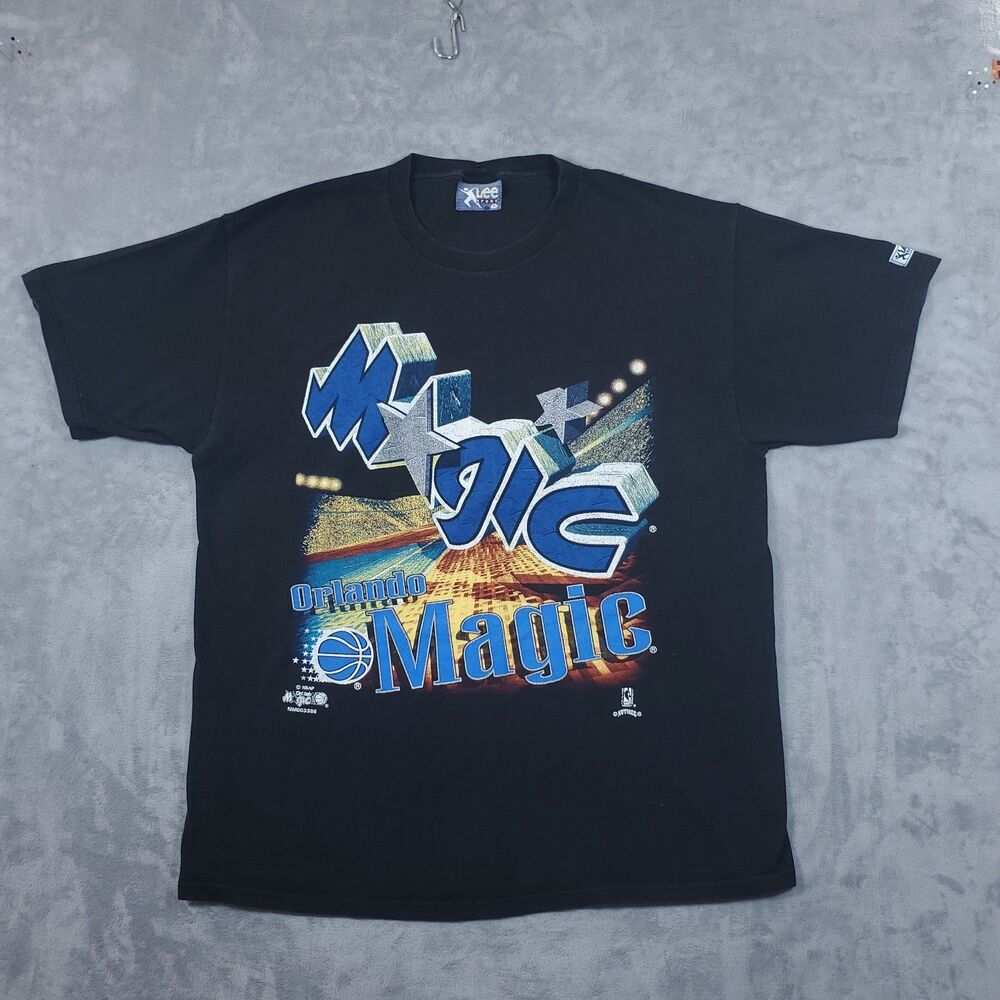Orlando Magic Nutmeg Mills Vintage 90s NBA Men's Sport T Shirt Size Large